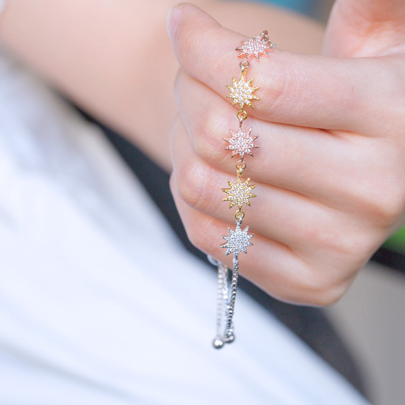 Wholesale Star Micro Inlaid Zircon Bracelets